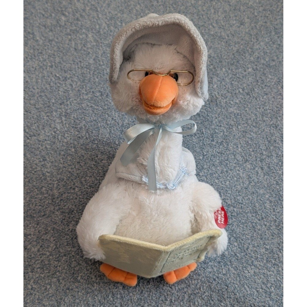 Mother Goose Animated Story Telling Nursery Rhymes Plush Cuddle Barn 14" Works